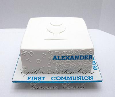 Alexander's and Kate Lynn First Communion - Cake by Cynthia Jones