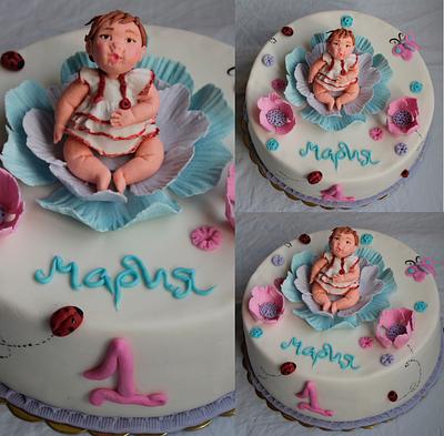 Baby girl cake - Cake by Marina