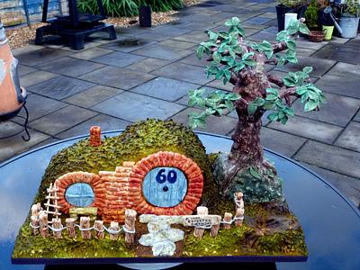 Hobbit House Cake & Bonsai Tree - Cake by Deeliciousanddivine