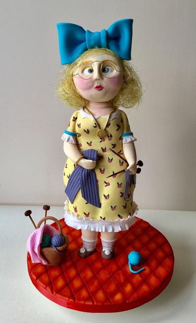 The Old Spinster - Cake by Sugar Art by Linda