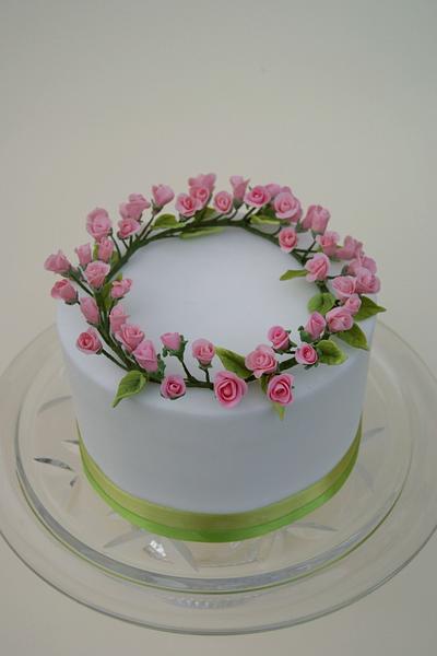 wreath mini roses - Cake by Katarzynka