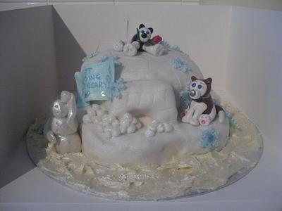 1st wedding anniversary cake - Cake by Zoe Read