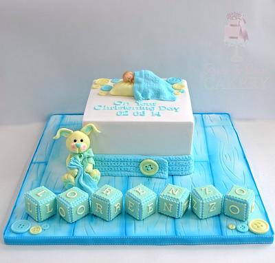 Cute christening cake - Cake by Karen Keaney