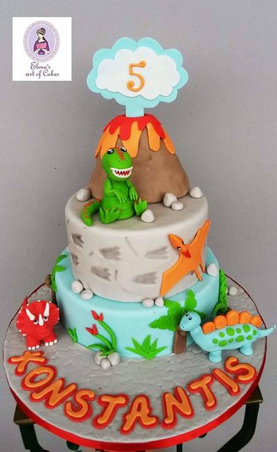 Dinosaurs cake  - Cake by elenasartofcakes