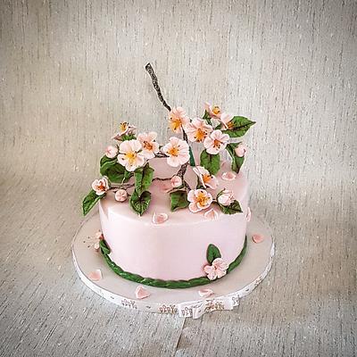 Cherry blossom for Jade - Cake by The Custom Piece of Cake