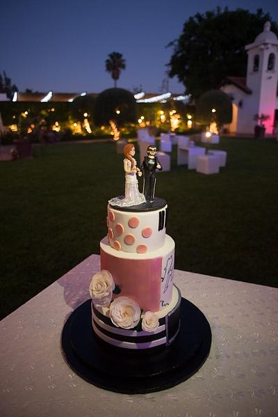 Rockin' Modern Wedding - Cake by FantasticalSweetsbyMIKA