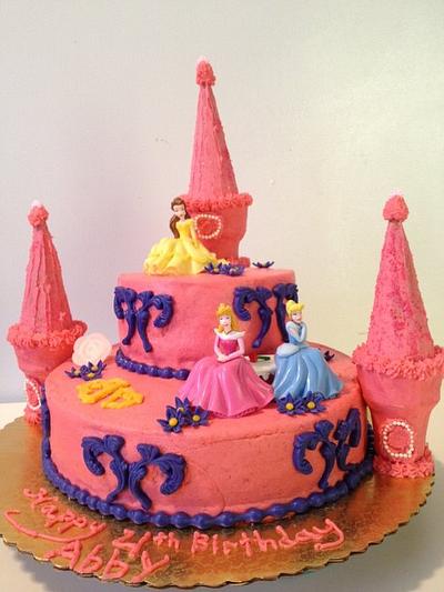 castle, disney princess - Cake by positivelysweet