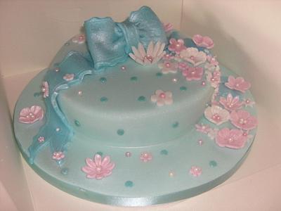 Turquoise Delight - Cake by Tracey