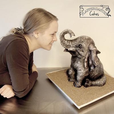 Baby elephant  - Cake by Flappergasted Cakes