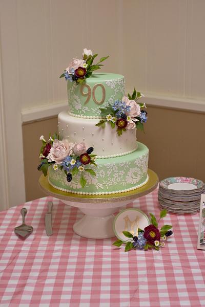 90th Birthday Celebration - Cake by Theresa
