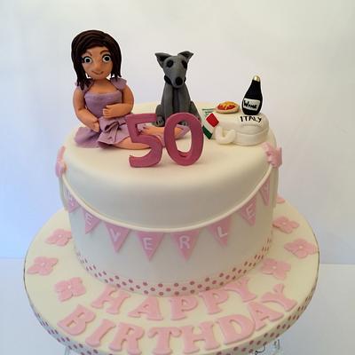 Birthday cake for a 50th - Cake by pandorascupcakes