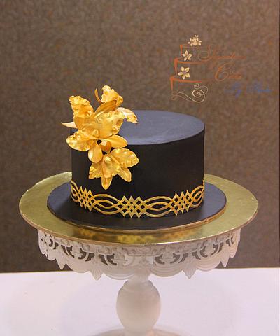 Black and Gold Magic  - Cake by Signature Cake By Shweta