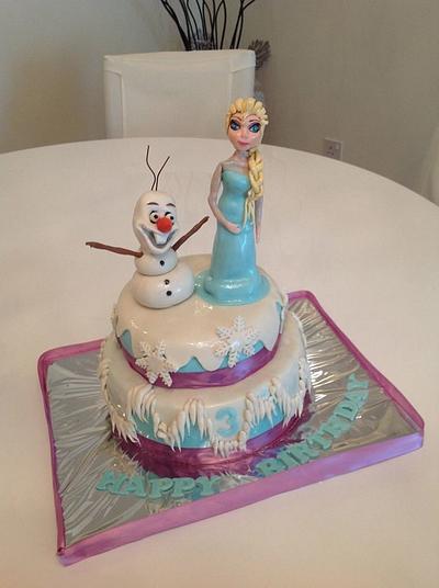 My version of Frozen:) - Cake by Malika