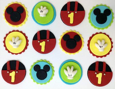 Mickey Cupcake Toppers - Cake by Xiomara Ortiz-Bevel
