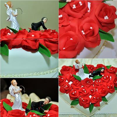 Rose Wedding - Cake by danadana2