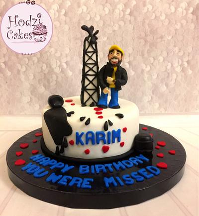 Petrolium Engineer Cake 👷🏻 - Cake by Hend Taha-HODZI CAKES