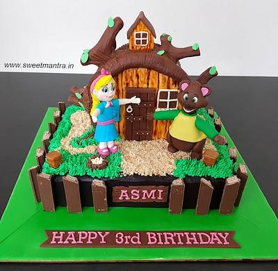 Goldie and Bear cake - Cake by Sweet Mantra Homemade Customized Cakes Pune