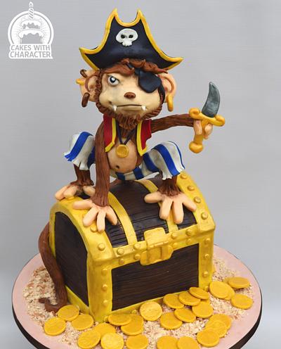 Monkey Pirate - Cake by Jean A. Schapowal