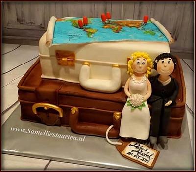Travel wedding cake - Cake by Sam & Nel's Taarten