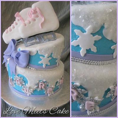 Winter Ice Skating Cake! - Cake by LoveMeetsCake
