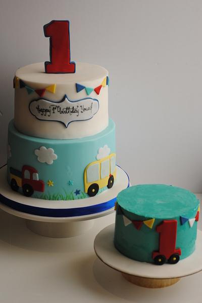 Wheels on the bus - Cake by Rabarbar_cakery
