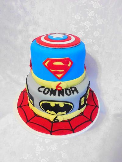 Super Heroes - Cake by Michelle