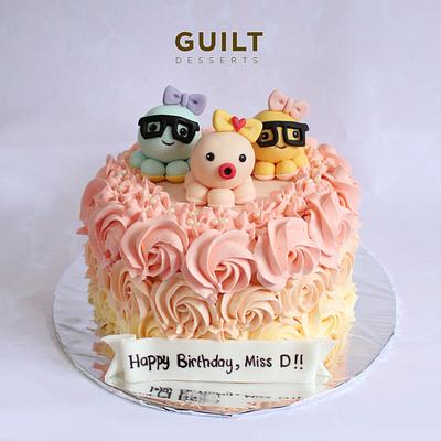 Cute Octopi - Cake by Guilt Desserts