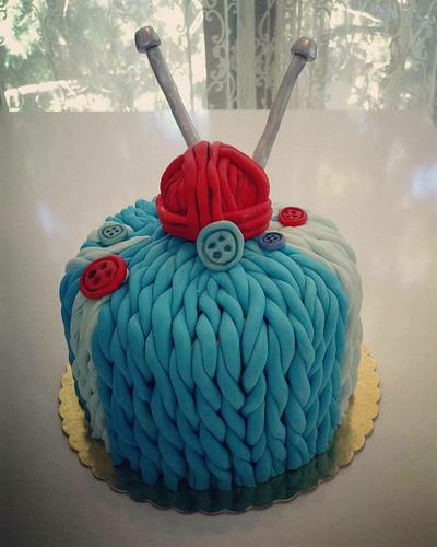 Knitting cake - Cake by Begum Rogers