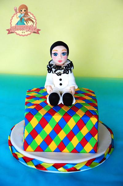Pierrot Carnevale Cake - Cake by SweetLin