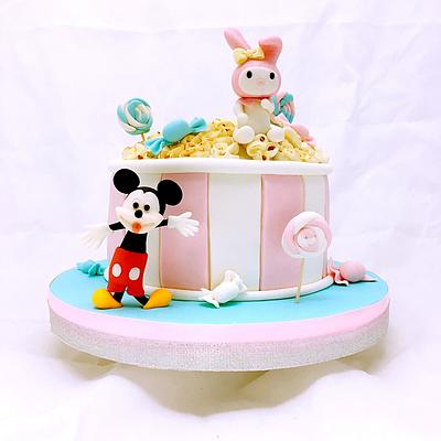 Mickey and my melody - Cake by Grazie cake and sugarcraft studio