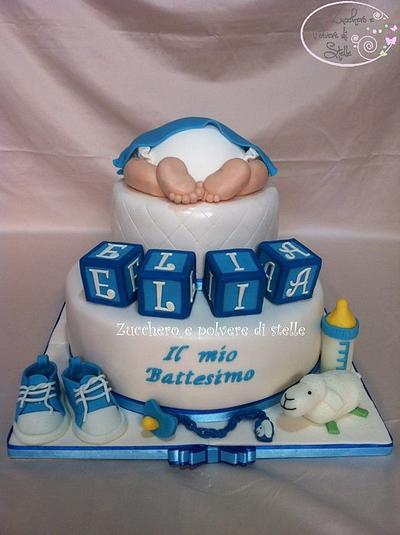Baby Bottom Baptism cake - Cake by Zucchero e polvere di stelle