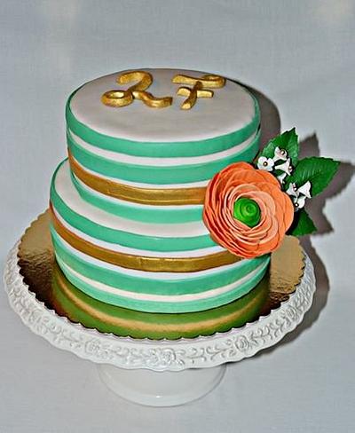 Ranunculus Cake - Cake by Martina
