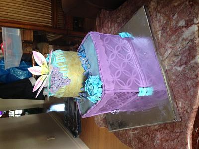 Purple box cake - Cake by Anmaclellan