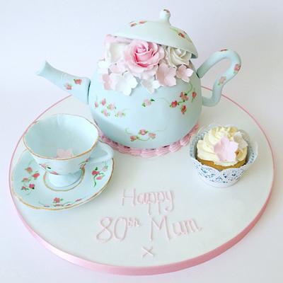 Tea Party Cake - Cake by Claire Lawrence