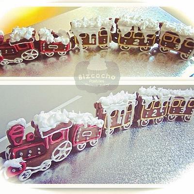 Gingerbread train - Cake by Bizcocho Pastries