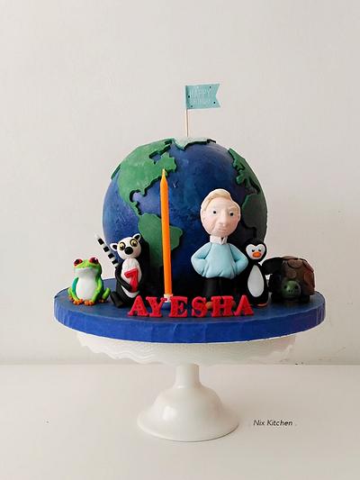 Blue Earth (BBC) cake - Cake by Nikita Mahmood