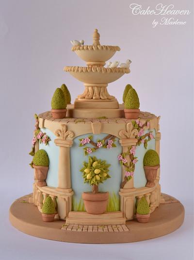 My Italian Garden Cake - Gardens of the world Collaboration - Cake by CakeHeaven by Marlene