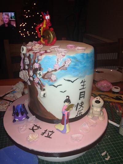 Mulan  - Cake by justlearningcakes