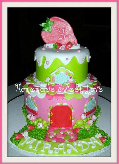 Strawberry Shortcake house - Cake by  Brenda Lee Rivera 