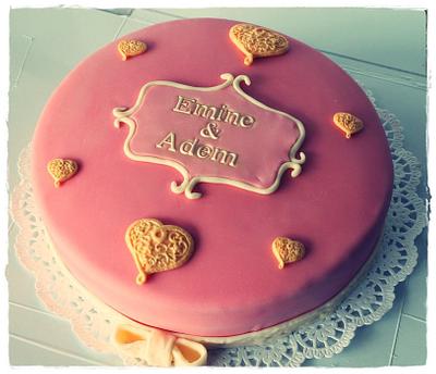 Elegant in Gold/Pink - Cake by IncesBAKERY