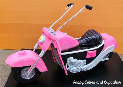 Pink Motorbike - Cake by Sassy Cakes and Cupcakes (Anna)