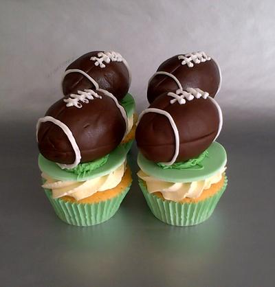 Sports themed cupcakes - Cake by Essentially Cakes