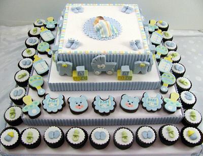 Baby Centerpiece - Cake by Cheryl