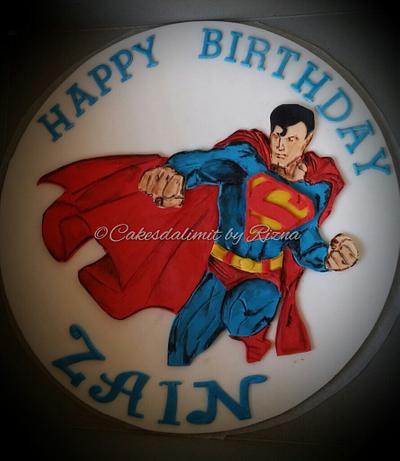 Superhero cake and cupcake toppers - Cake by Rizna