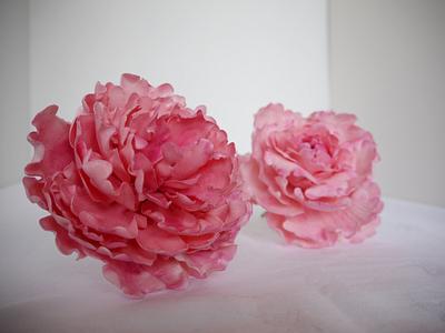Peony Flowers - Cake by The Little Cake Atelier 