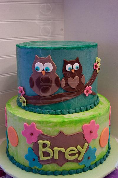 Owl Birthday Cake - Cake by Natalie Puikkonen