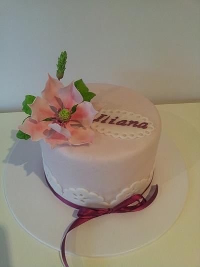 A magnolia cake  - Cake by Bistra Dean 