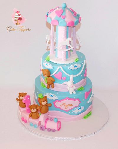 1st Birthday cake for a Princess  - Cake by Tasnuta Cake Artistry ( TASNUTA ALAM)