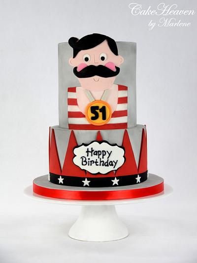 Strongest Man on Earth Birthday Cake - Cake by CakeHeaven by Marlene