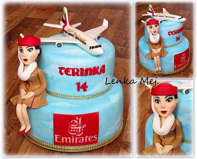 Cake with Stewardess - Cake by Lenka